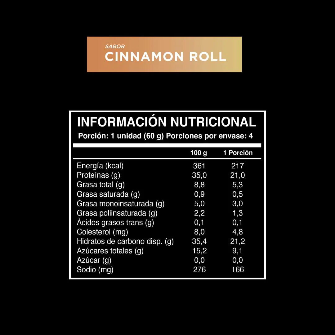 Barrita Wild Protein Pro Cinnamon Roll 4 unidades - Image 3