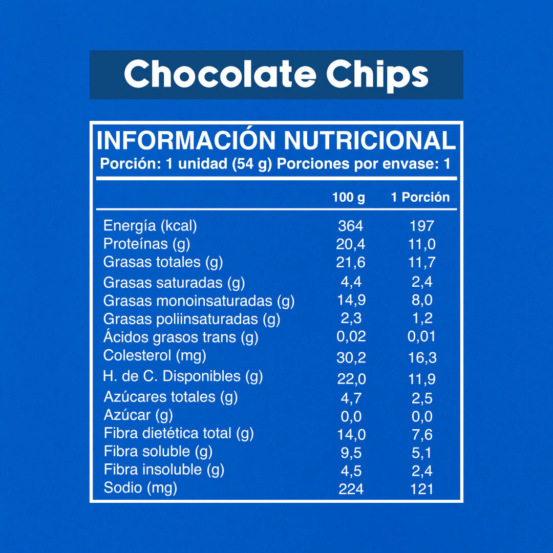Wild Protein The Cookie Chocolate Chips 1 unidad - Image 4