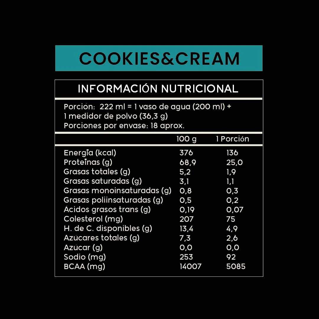 Wild Protein Whey Sabor Cookies & Cream 653 g - Image 5
