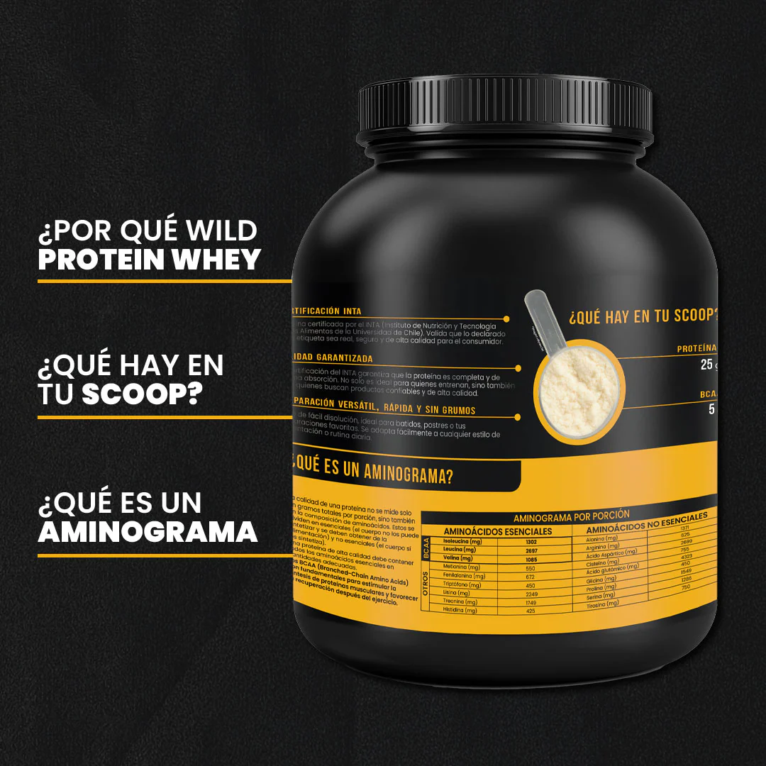 Wild Protein Whey Sabor Vainilla 1,87 kg - Image 4