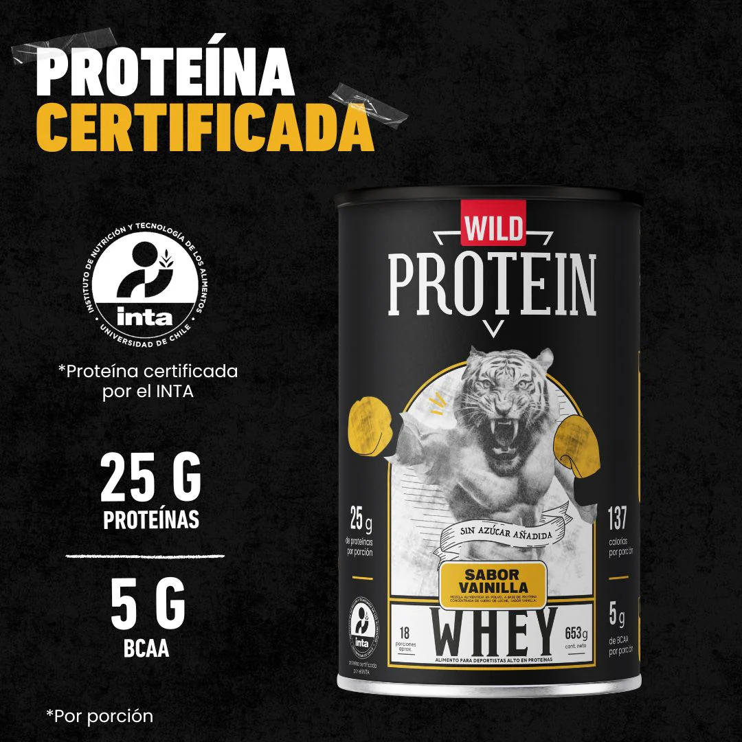 Wild Protein Whey Sabor Vainilla 653 g - Image 3